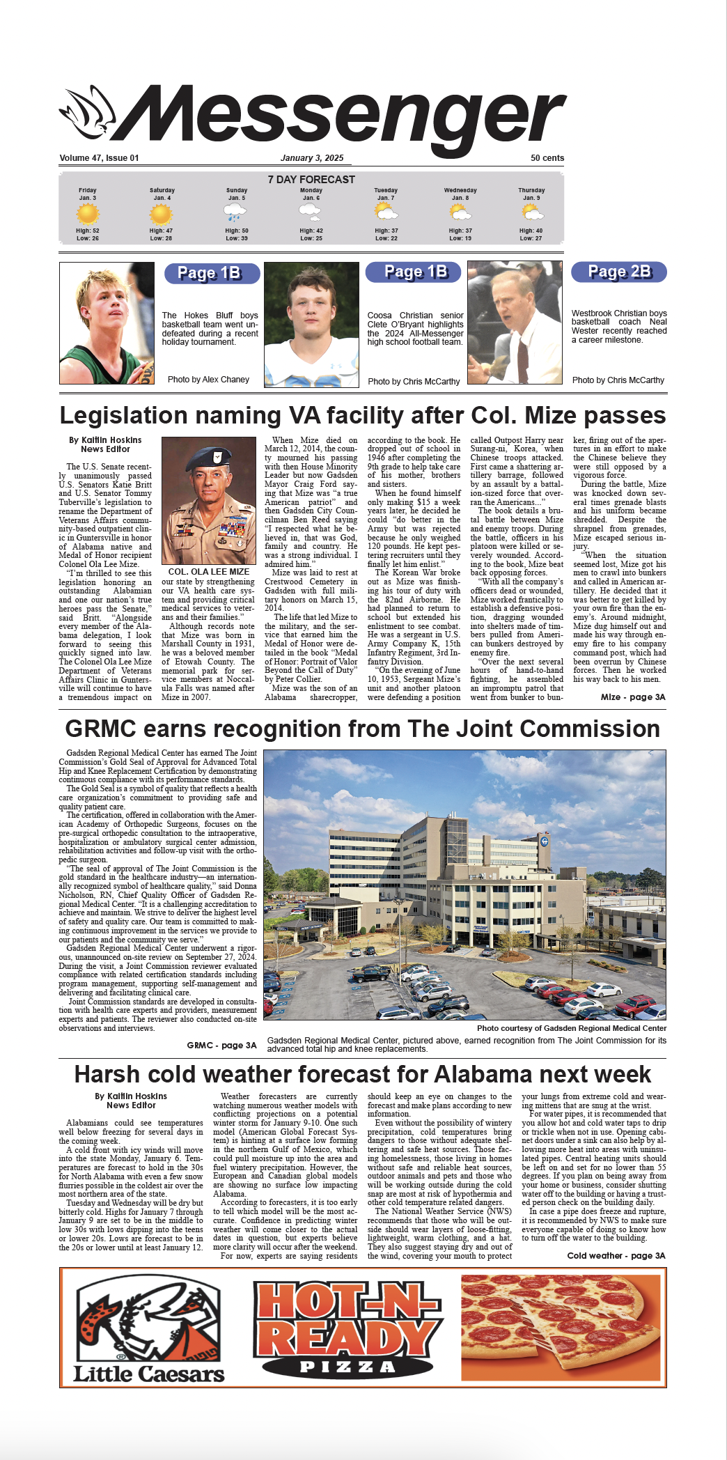 E-Edition 01-03-2025 FRONT PAGE