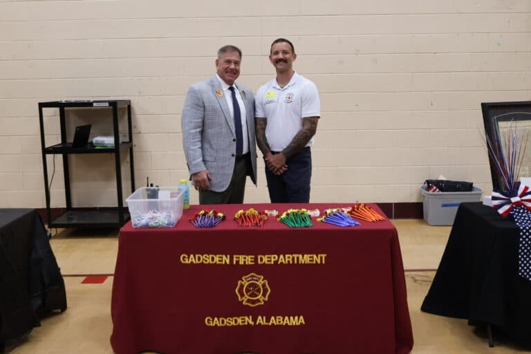 Ford with firefighter