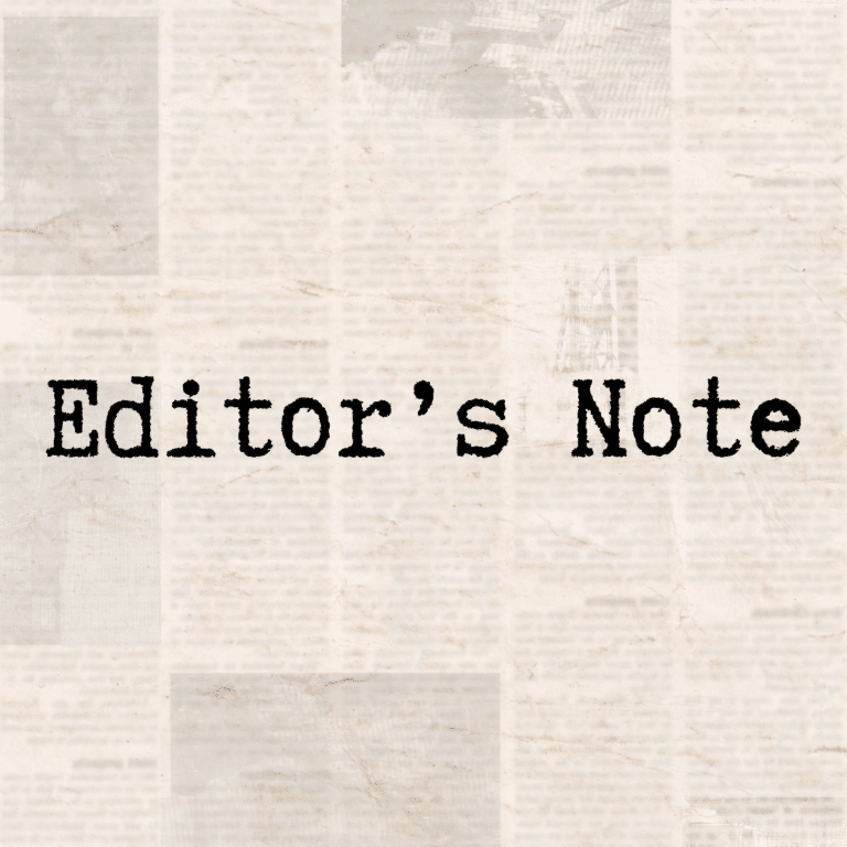 Editor’s Note
