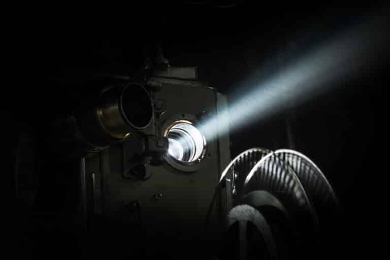 Old style movie projector
