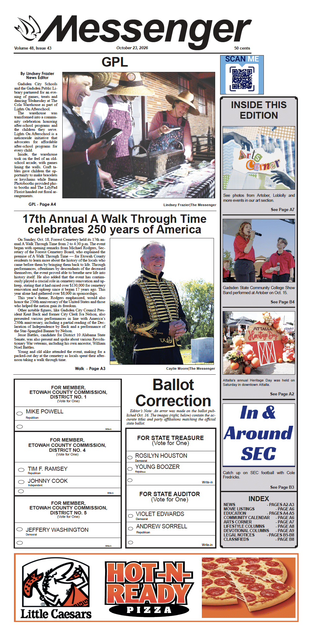 E-edition Front Only