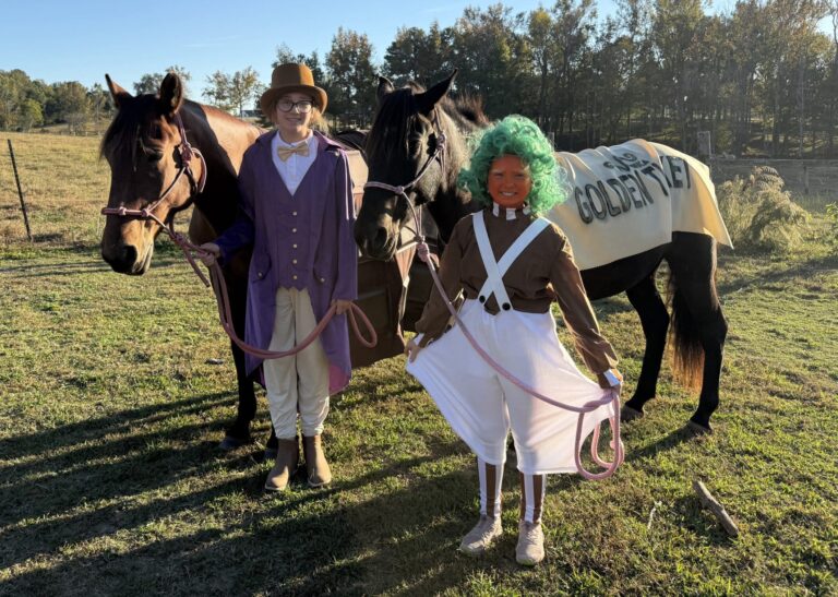Cassidy Jordan Horsemanship's Halloween barn party - 1st place
