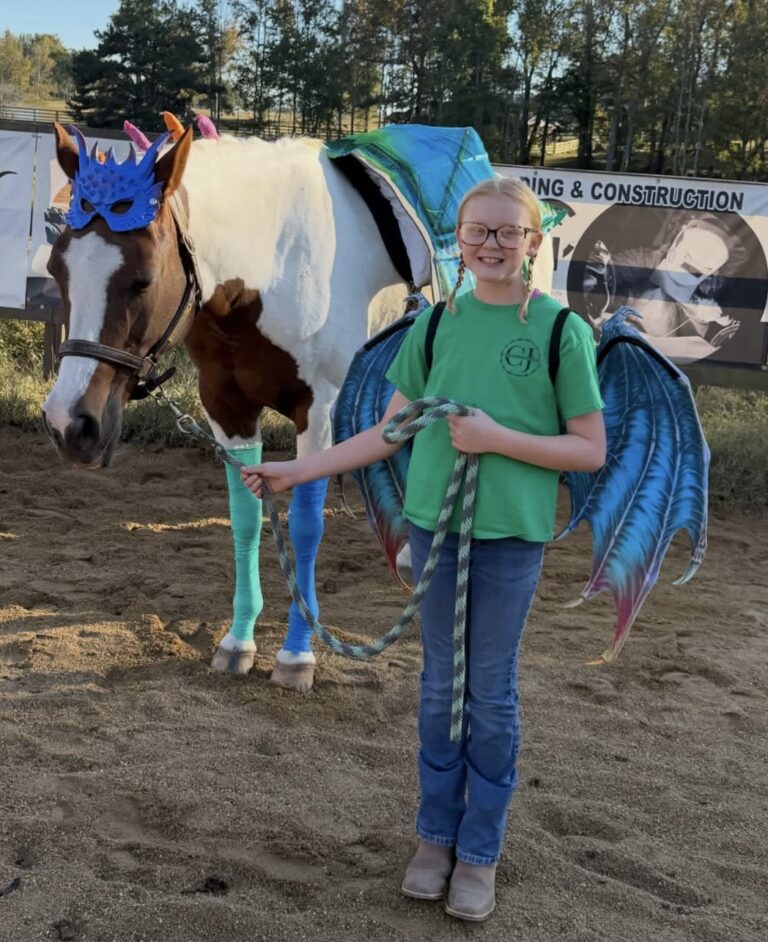 Cassidy Jordan Horsemanship's Halloween barn party - 3rd place