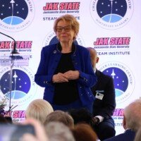 Founding chair June Scobee whose husband, Dick Scobee, was the Commander of the Challenger