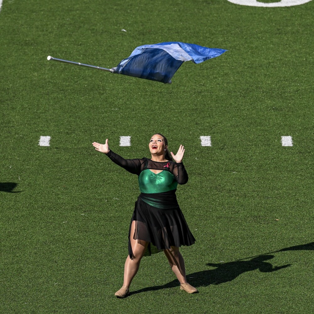 Hokes Bluff High School’s Green Machine Marching Band earned grand champion honors Saturday, Oct. 17, at Jacksonville State University’s Gem of the Hills Marching Invitational.
The competition was hosted by JSU’s Marching Southerners as a fundraiser for their upcoming trip to perform in the Rose Parade.
Hokes Bluff received superior ratings in all categories and won Best in Class AA awards for drum major, majorette, percussion and band.
The Green Machine also earned Best in Division A/AA honors in drum major, majorette and percussion before capping the competition by being named Grand Champion Band in Division A/AA.
By Alex Chaney.