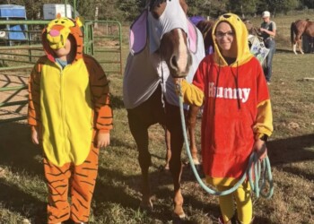The runner-ups of the Cassidy Jordan Horsemanship Halloween costume content. Photo courtesy of Gadsden Messenger photographer Teri Chupp.